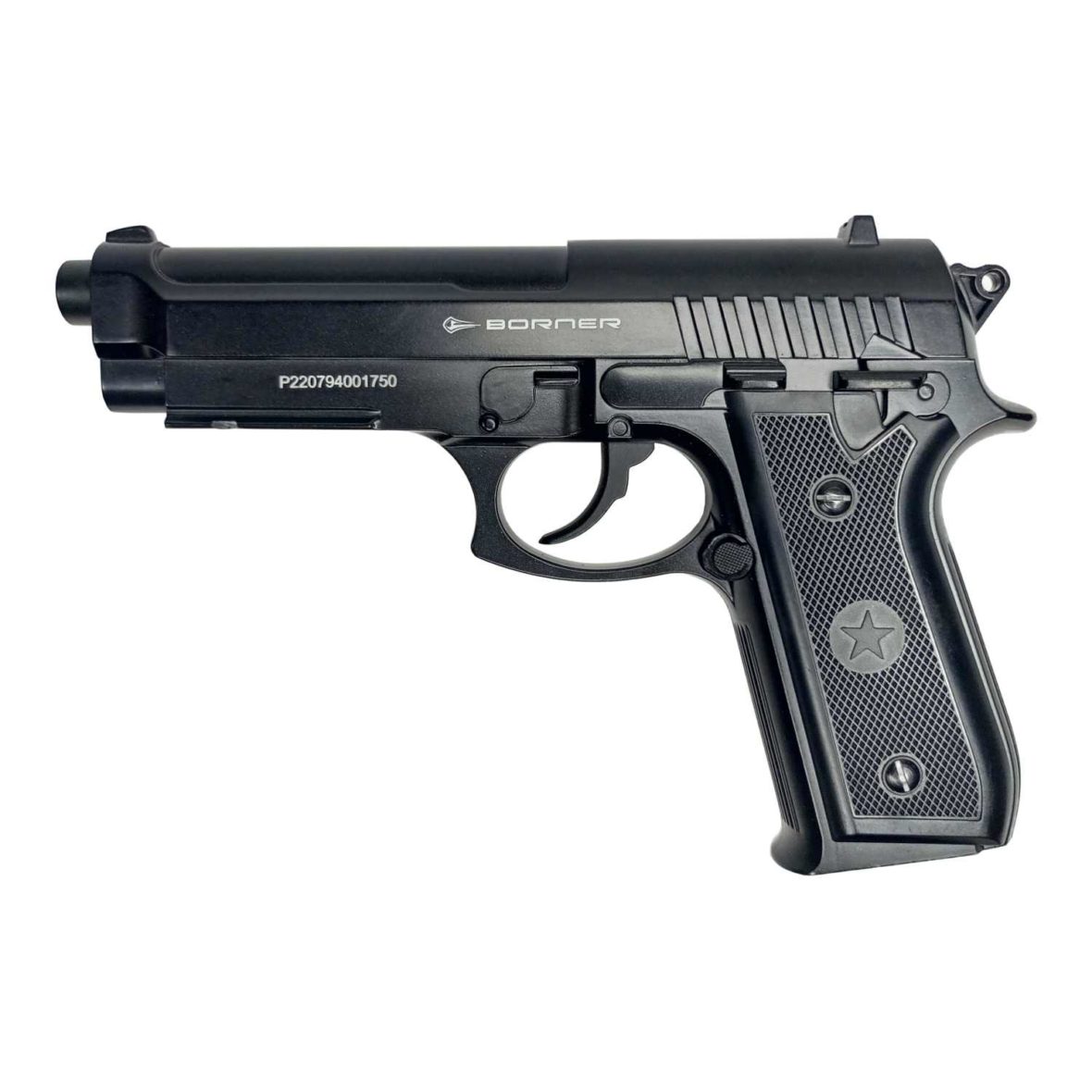 Пневматический пистолет Borner 92M (Beretta 92) металл