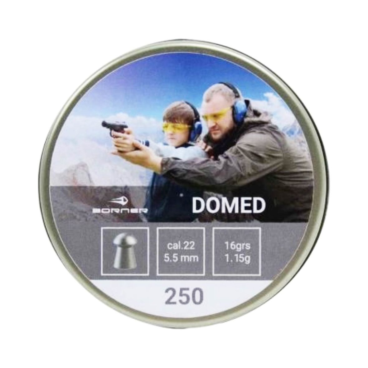 Пули Borner Domed 5,5 мм, 1,15 г (250 штук)
