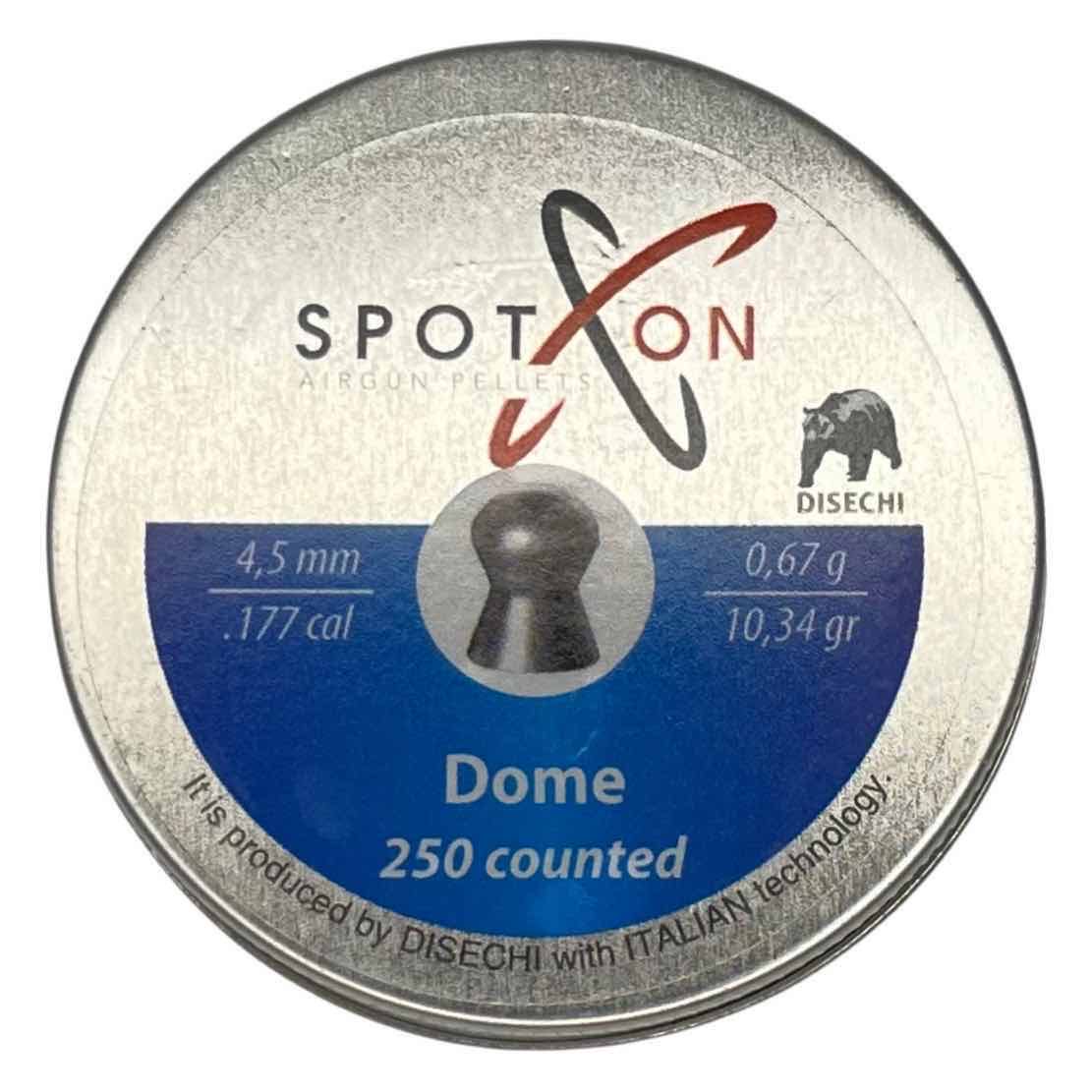 Пули SPOTON Dome 4,5 мм, 0,67 г (250 штук)