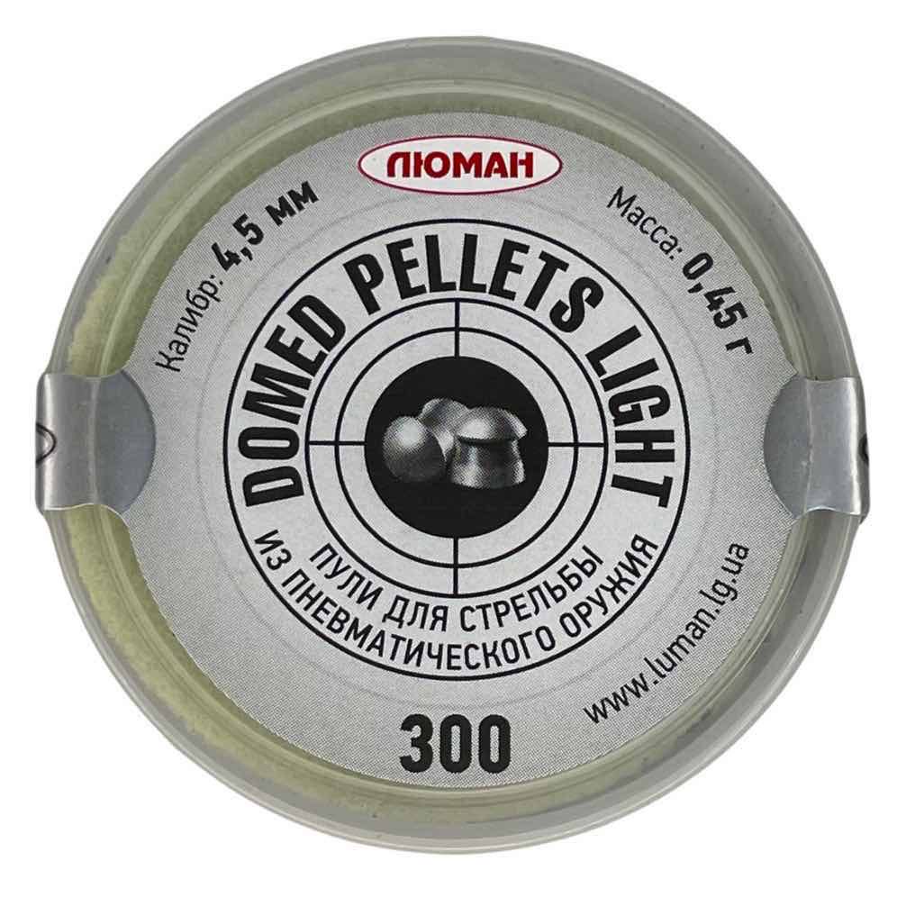 Пули «Люман» Domed pellets Light 4,5 мм, 0,45 г (300 штук)