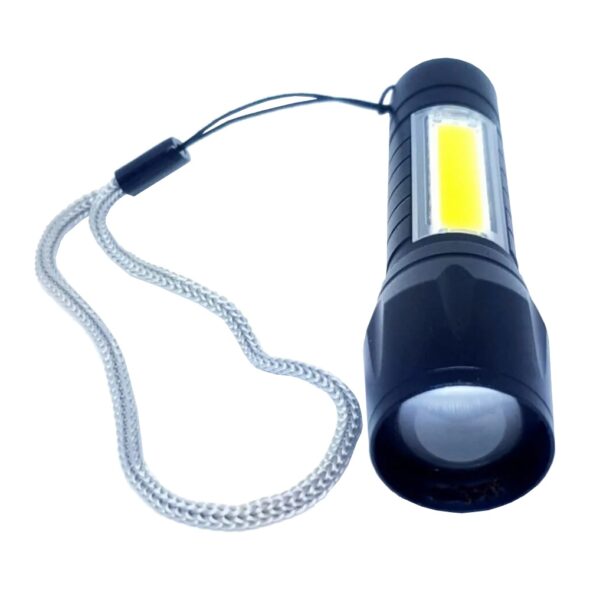Фонарик ручной с USB зарядкой в блистере