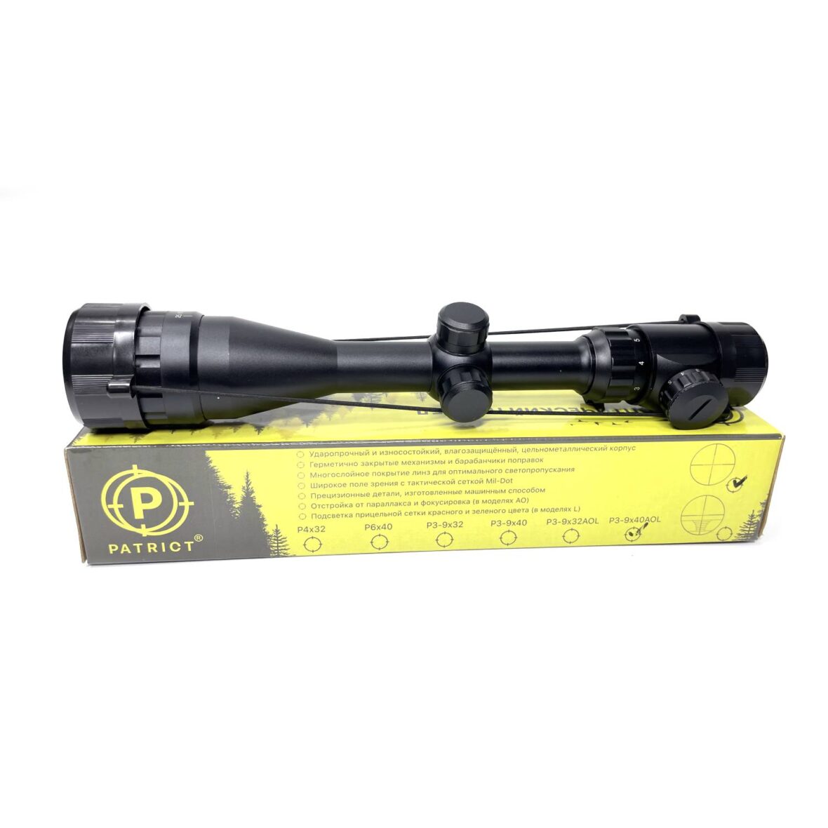 opticheskiy-pricel-patriot-p3-9×40-aol-mil-dot-podsvetka-bh-pt394al-7