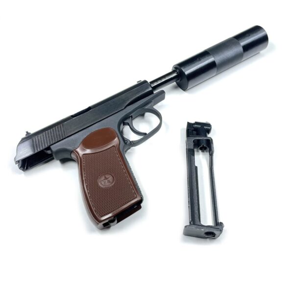 Пневматический пистолет Baikal МР-654К-22 (ПМ с глушителем)