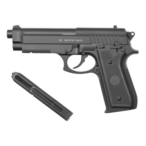 Пневматический пистолет Borner 92 (Beretta 92) пластик