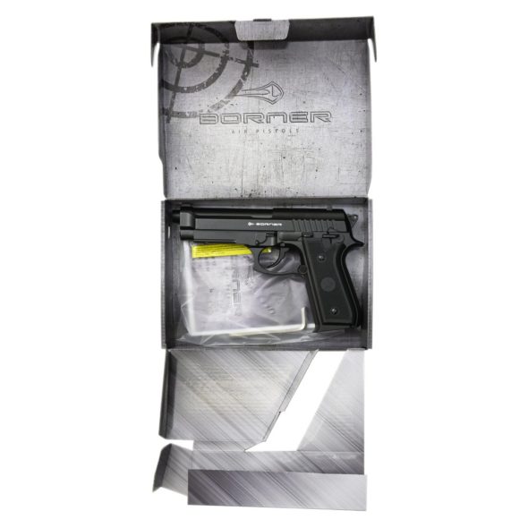 Пневматический пистолет Borner 92M (Beretta 92) металл
