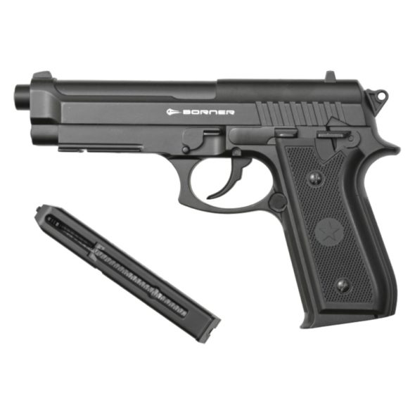 Пневматический пистолет Borner 92M (Beretta 92) металл
