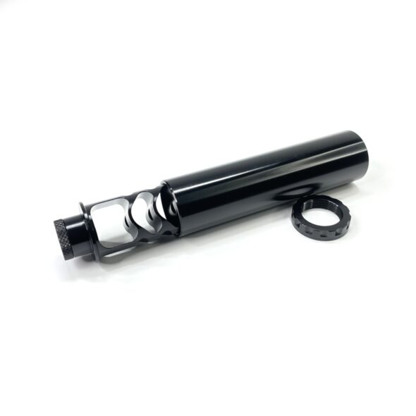 Саунд-модератор 8 камер для пневматики до 6.35 мм .22LR (1/2” UNF -20)