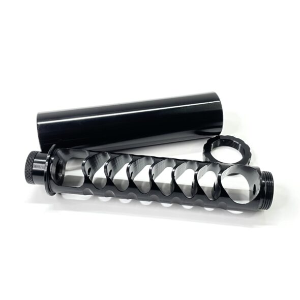 Саунд-модератор 8 камер для пневматики до 6.35 мм .22LR (1/2” UNF -20)