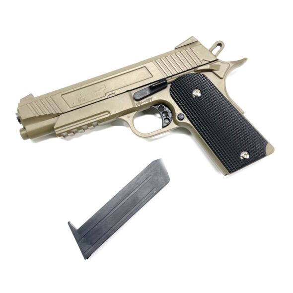 Страйкбольный пистолет Galaxy G.38D (Colt 1911) песочный