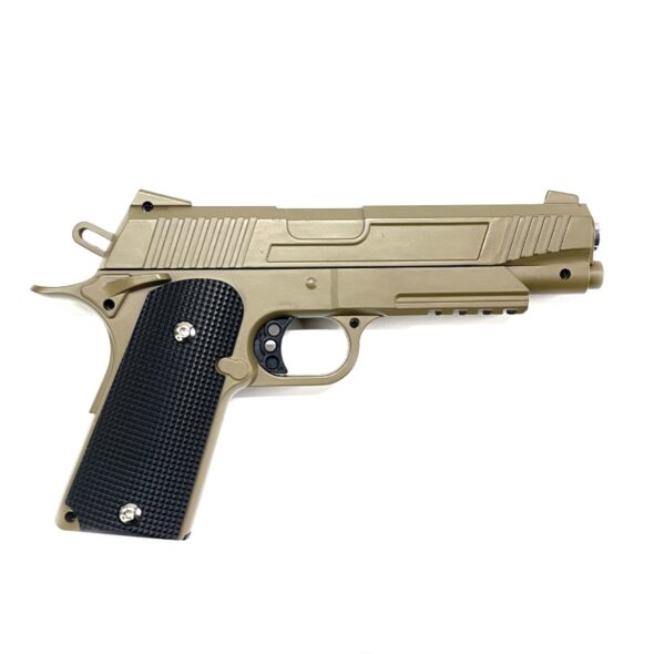 Страйкбольный пистолет Galaxy G.38D (Colt 1911) песочный