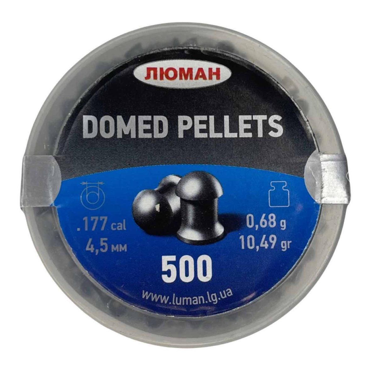 Пули «Люман» Domed pellets 4.5 мм 0.68 г (500 штук)