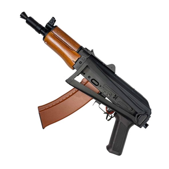 Страйкбольный автомат Cyma АКС-74У деревянное цевье (CM.035A)