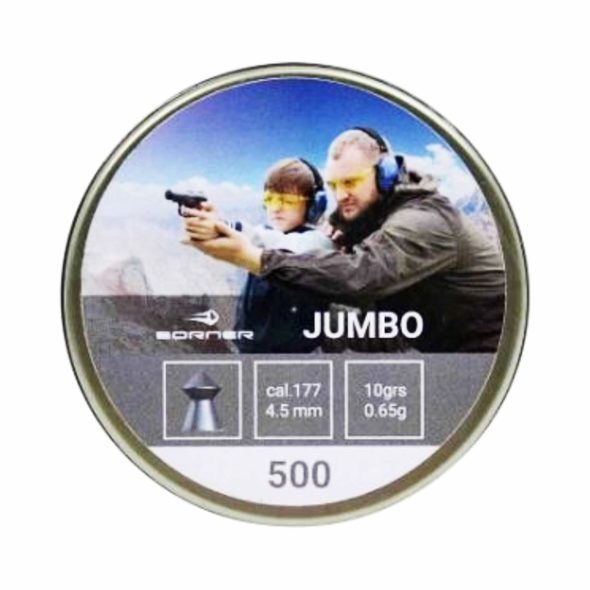 Пули Borner Jumbo 4.5 мм 0.65 г (500 штук)