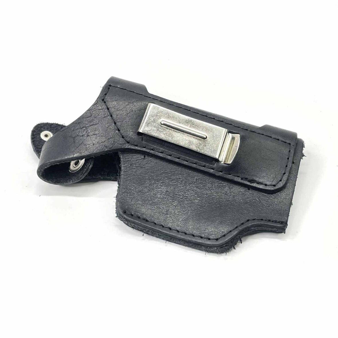 Кобура поясная для Beretta 84 (натуральная кожа) черная с клипсой