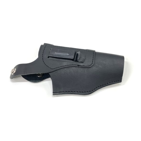 Кобура поясная для Beretta 92 (натуральная кожа) черная с клипсой