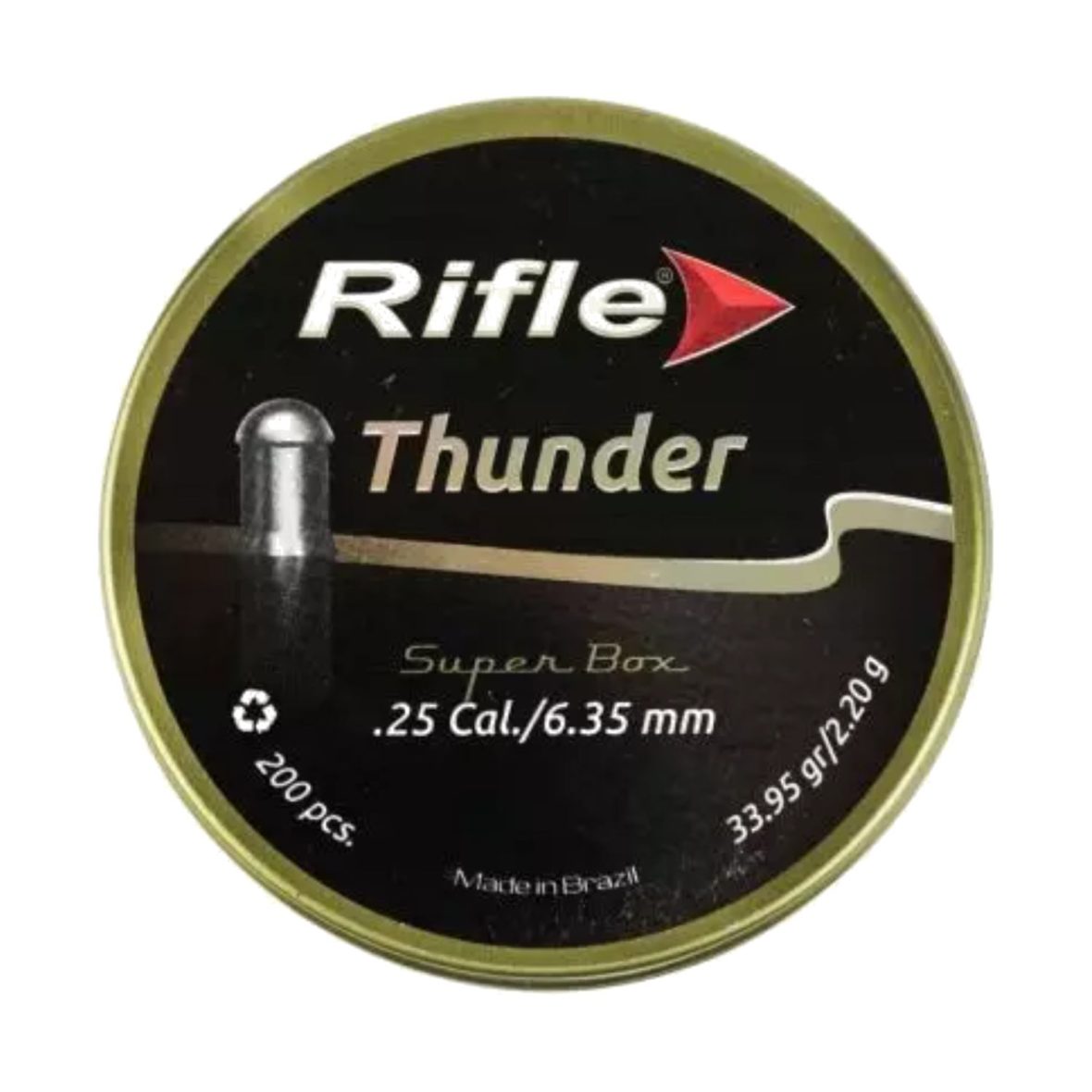Пули Rifle Field Series Thunder 6.35 мм 2.20 г (200 штук)