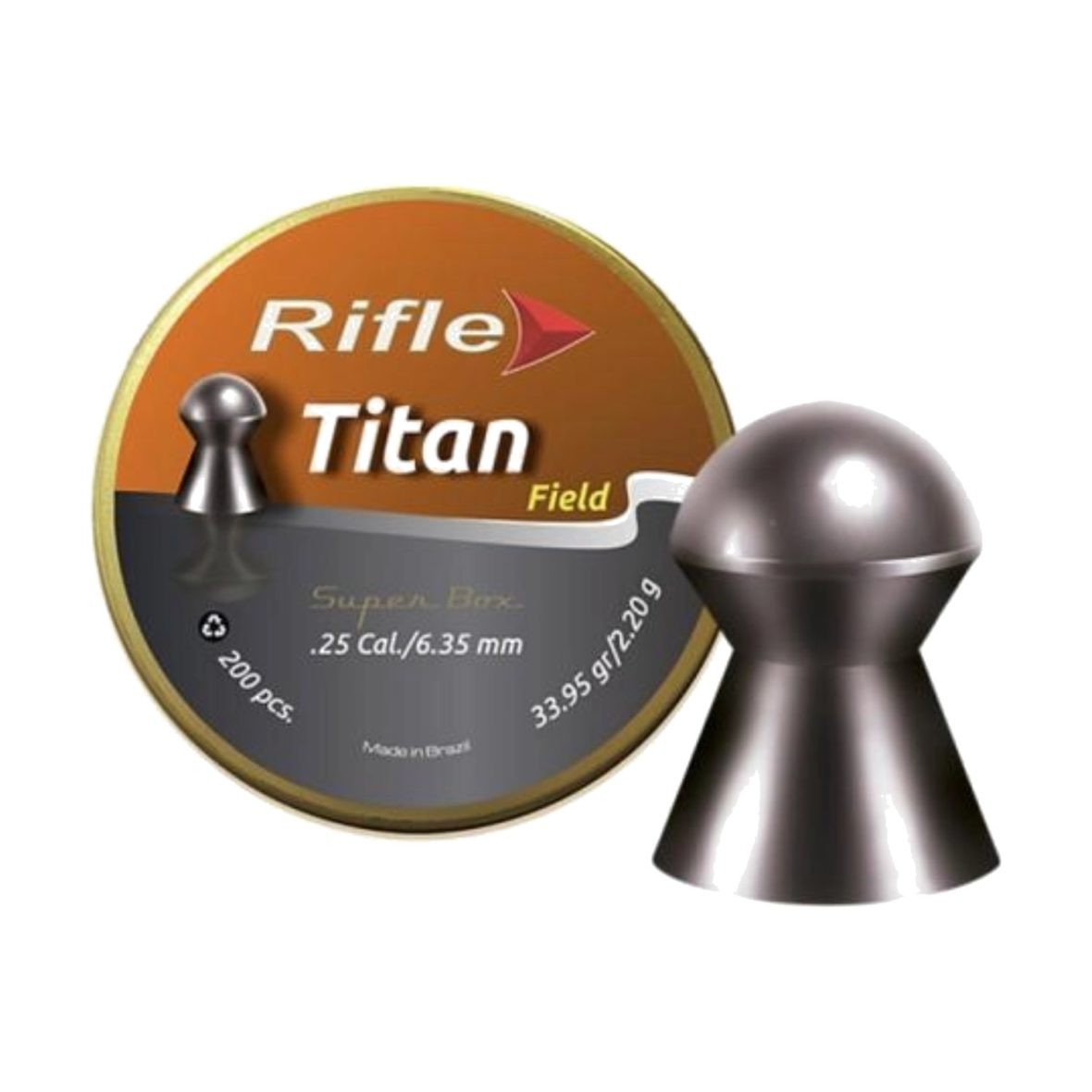 Пули Rifle Field Series Titan 6.35 мм 2.20 г (200 штук)