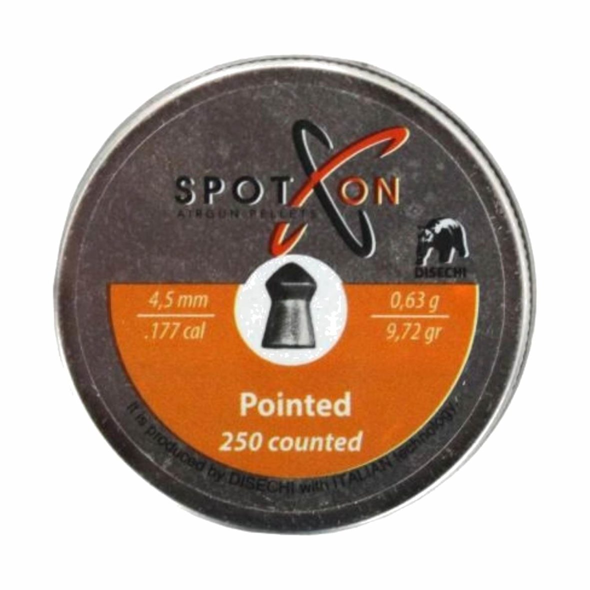 Пули SPOTON Pointed 4.5 мм 0.63 г (250 штук)