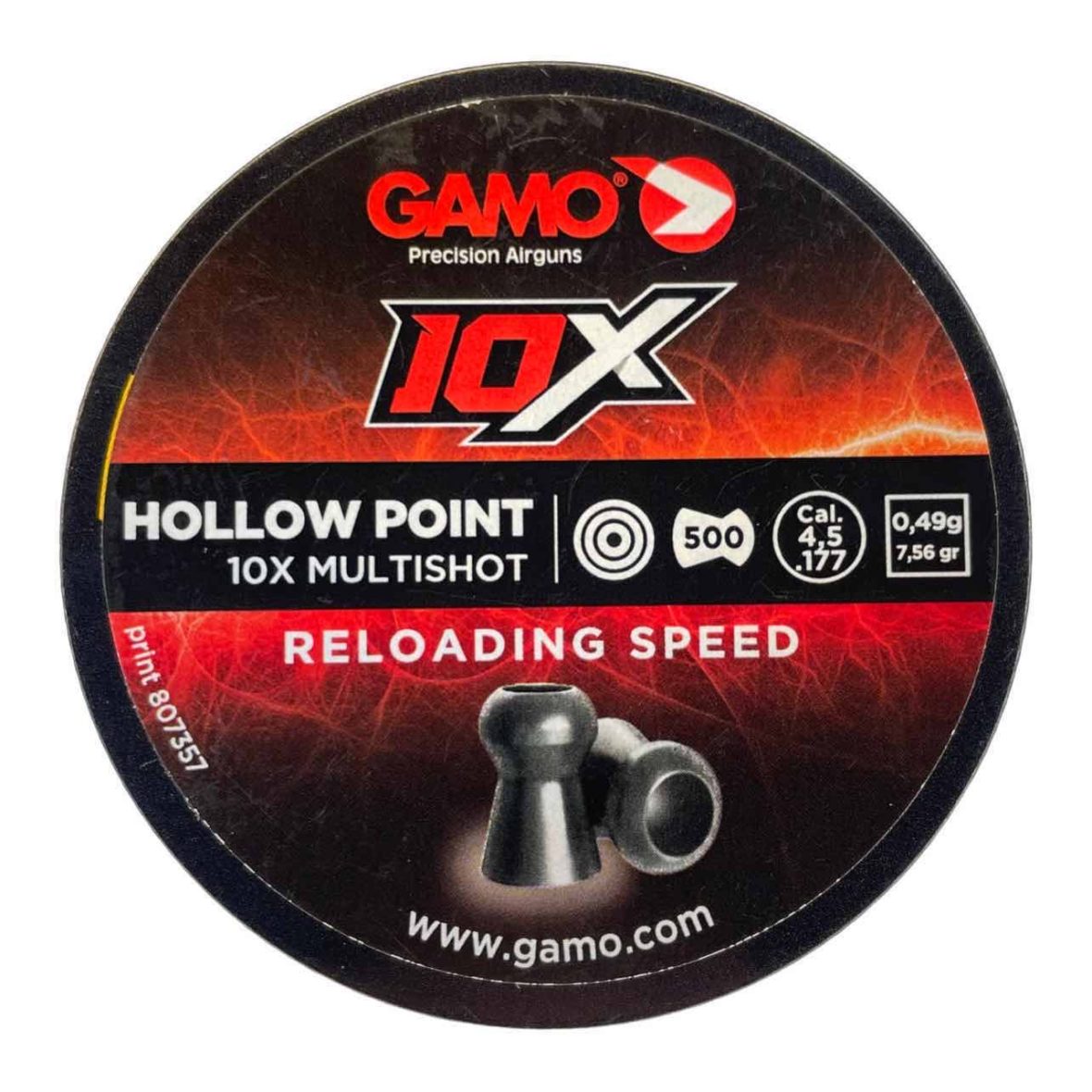 Пули Gamo 10X 4.5 мм 0.49 г (500 штук)