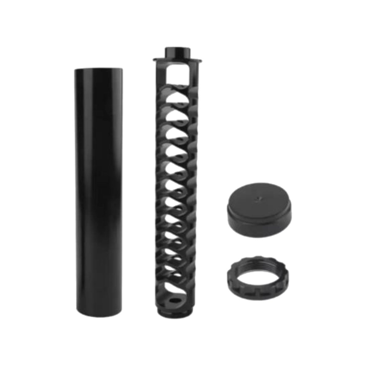 Саунд-модератор 10 дюймов для пневматики до 6.35 мм .22LR (1/2” UNF -20)