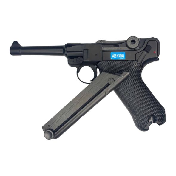 Страйкбольный пистолет WE Luger P08 4 Black (WE-P001)