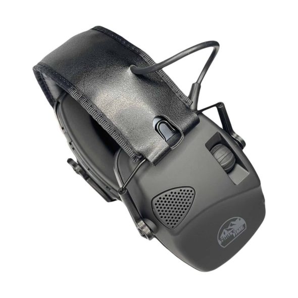 Наушники активные ShotTime 32 NRR 23dB оголовье кожа черные (EST-32B)