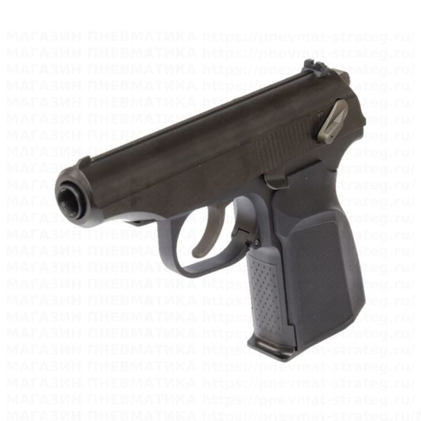 Страйкбольный пистолет WE Makarov 654K Black с глушителем (WE-MA001-BK)