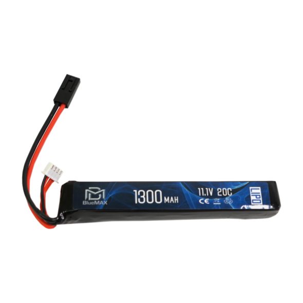 Аккумулятор BlueMAX Li-Po 11.1V 1300mah 20C 128x21x20 мм (стик)