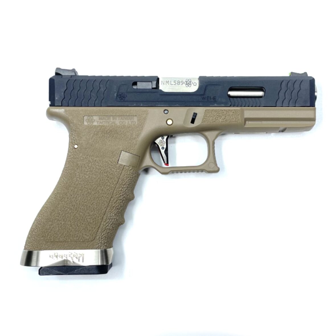 straykbolnyy-pistolet-we-glock-17-g-force-tan-ramka-chernyy-zatvor-serebr.-stvol-we-g001wet-2-2