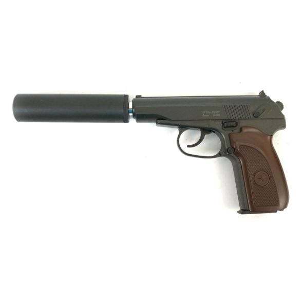 Страйкбольный пистолет Stalker SAPS Spring ПМ с глушителем (SA-33071PS)