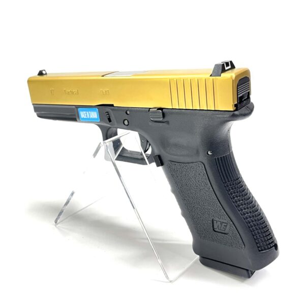 Страйкбольный пистолет WE Glock-17 Gen.3 Titanium Gold (WE-G001A-TG)