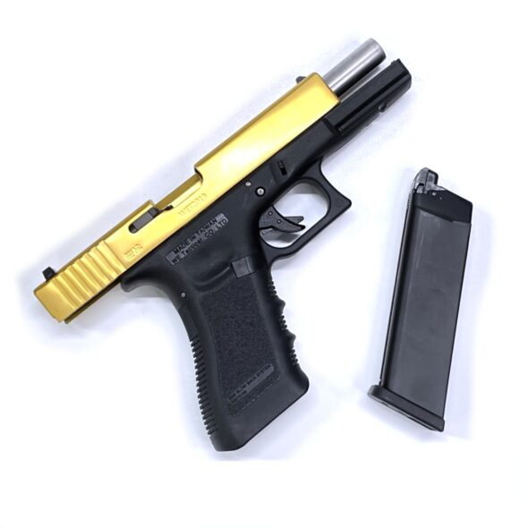 Страйкбольный пистолет WE Glock-17 Gen.3 Titanium Gold (WE-G001A-TG)