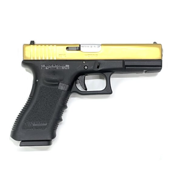 Страйкбольный пистолет WE Glock-17 Gen.3 Titanium Gold (WE-G001A-TG)
