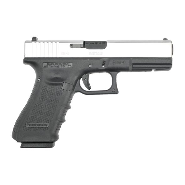 Страйкбольный пистолет WE Glock-18 Gen.4 Silver автомат blowback (WE-G002B-SV)
