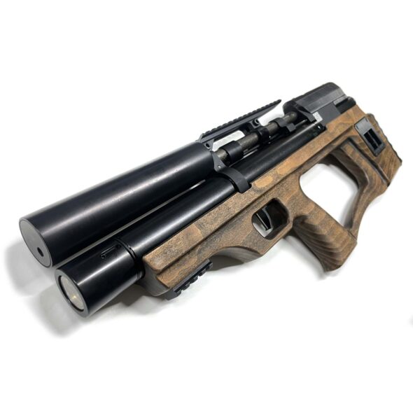 Пневматическая винтовка Krugergun Снайпер Буллпап 6.35 мм (300 мм. передний взвод. дерево. с редуктором)