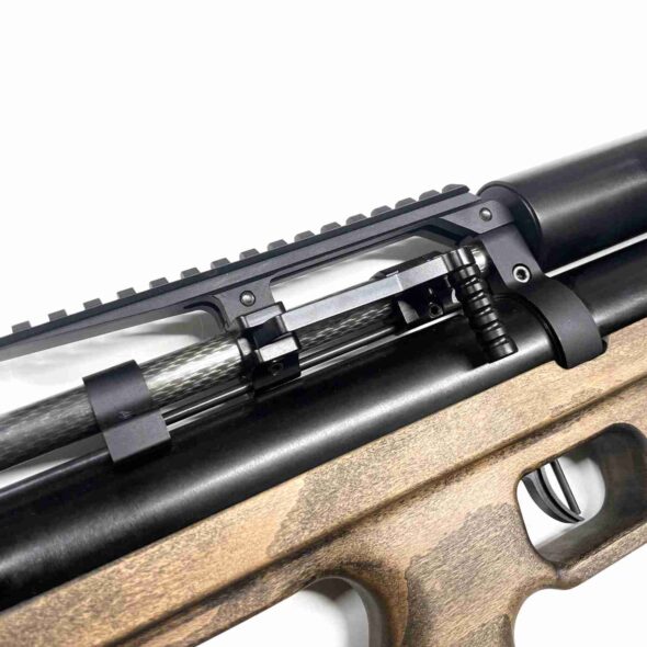 Пневматическая винтовка Krugergun Снайпер Буллпап 6.35 мм (300 мм. передний взвод. дерево. с редуктором)