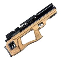 Пневматическая винтовка Krugergun Снайпер Буллпап 6.35 мм (300 мм. передний взвод. прямоток. дерево)