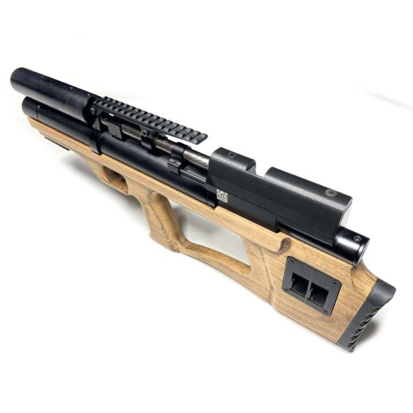 Пневматическая винтовка Krugergun Снайпер Буллпап 6.35 мм (300 мм. передний взвод. прямоток. дерево)