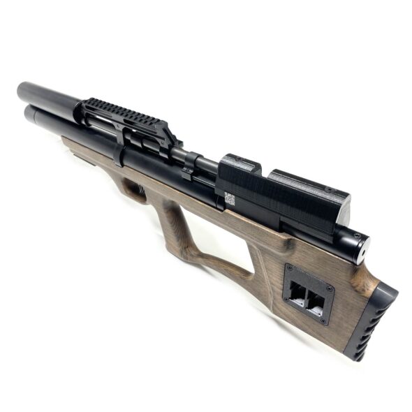 Пневматическая винтовка Krugergun Снайпер Буллпап 6.35 мм (420 мм. резервуар 510. передний взвод. прямоток. дерево)