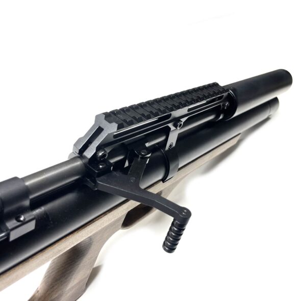 Пневматическая винтовка Krugergun Снайпер Буллпап 6.35 мм (420 мм. резервуар 510. передний взвод. прямоток. дерево)