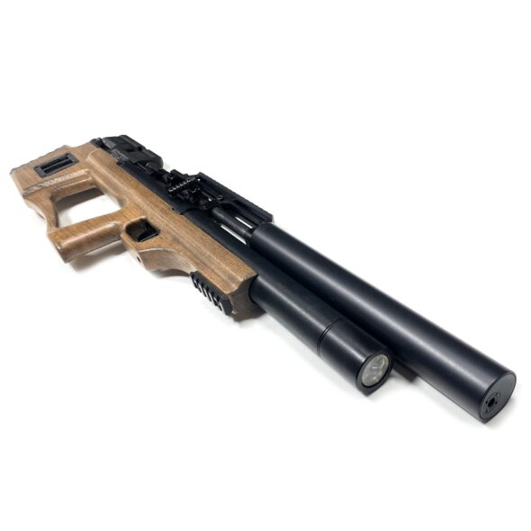 Пневматическая винтовка Krugergun Снайпер Буллпап 6.35 мм (500 мм. резервуар 510. передний взвод. прямоток. дерево)