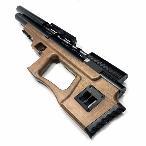 Пневматическая винтовка Krugergun Снайпер Буллпап 6.35 мм (500 мм. резервуар 510. передний взвод. прямоток. дерево)