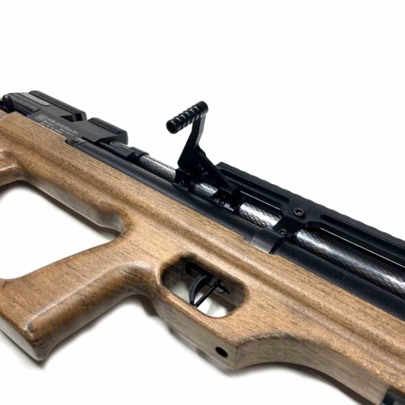 Пневматическая винтовка Krugergun Снайпер Буллпап 6.35 мм (500 мм. резервуар 510. передний взвод. прямоток. дерево)