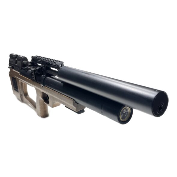 Пневматическая винтовка Krugergun Снайпер Буллпап 6.35 мм (500 мм. резервуар 510. передний взвод. прямоток. дерево)