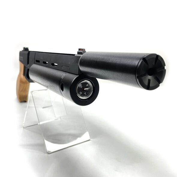 Пневматический пистолет Krugergun Корсар 5.5 мм (240 мм, d42, с манометром, дерево)