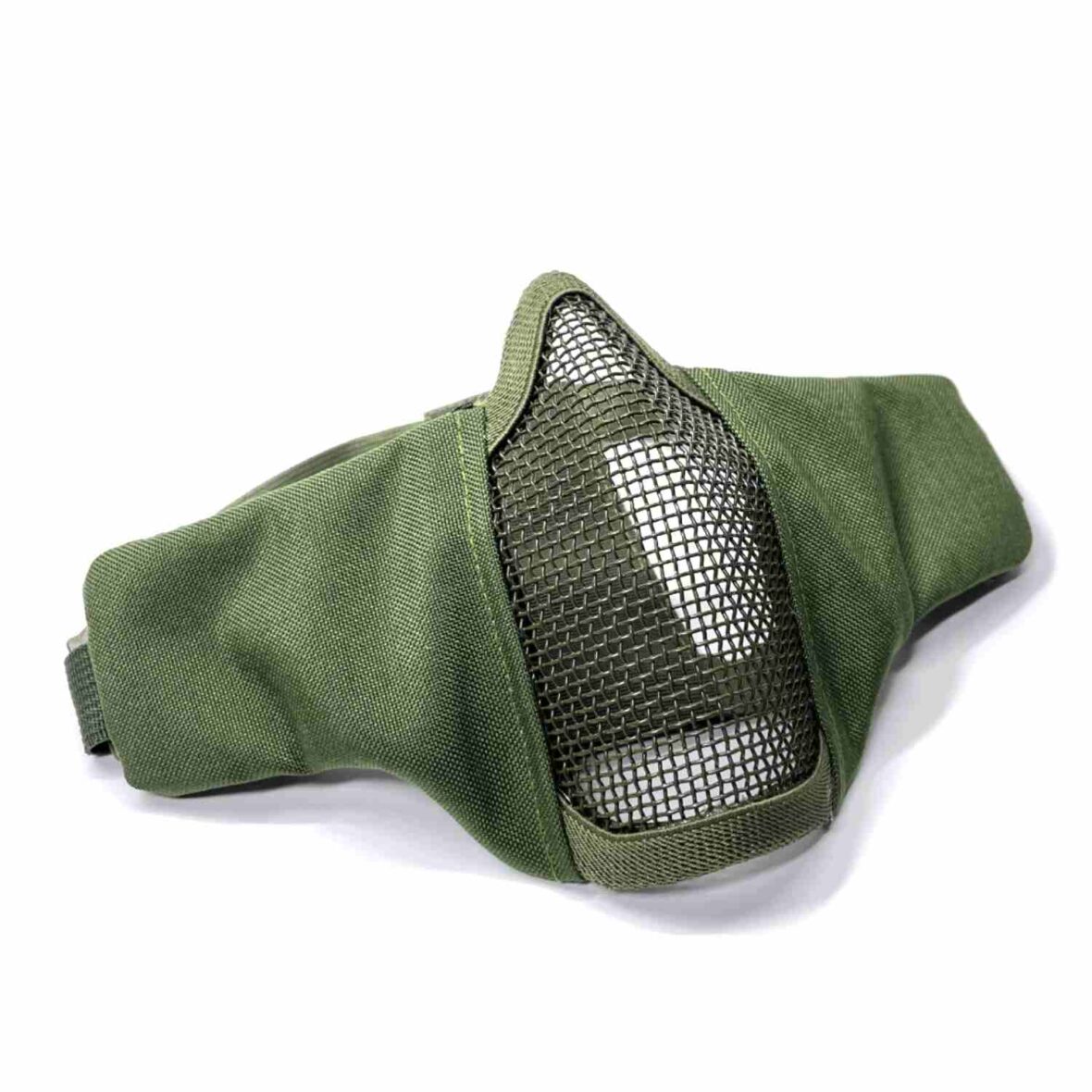 Маска на нижнюю часть лица ткань+сетка Olive Green
