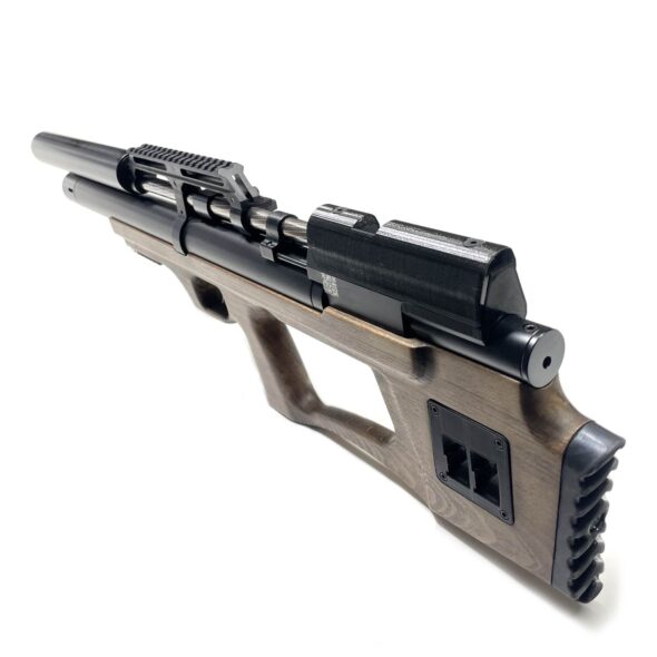 Пневматическая винтовка Krugergun Снайпер Буллпап 6.35 мм (500 мм. резервуар 510. передний взвод. редуктор. дерево)