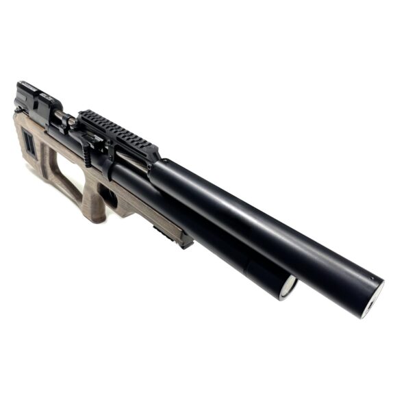 Пневматическая винтовка Krugergun Снайпер Буллпап 6.35 мм (500 мм. резервуар 510. передний взвод. редуктор. дерево)