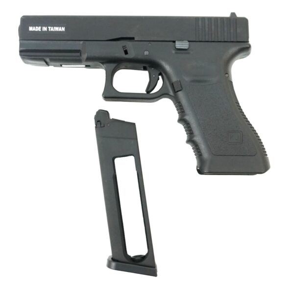Страйкбольный пистолет KJW KP-17 Glock G17 CO₂ Black, металл. затвор (KP-17.CO2)