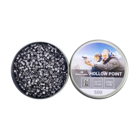 Пули Borner Hollow Point 4,5 мм, 0,58 г (500 штук)